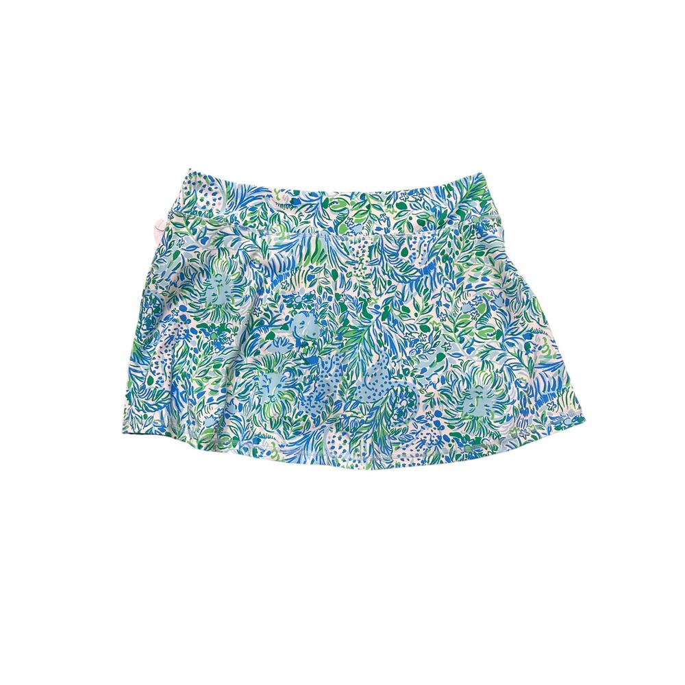 Lilly Pulitzer Aila Skort Luxletic Hydra Blue Dandy Lions UPF 50+, Large NWT - Picture 11 of 11